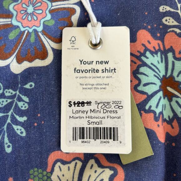 Marine Layer Laney Linen Blend Blue Mini Dress in
Marlin Hibiscus Floral Small - Picture 5 of 12